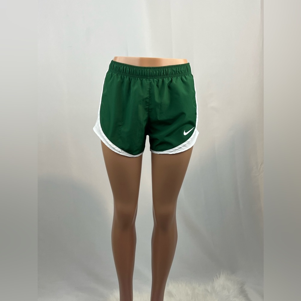 Nike Green and White Athletic Shorts